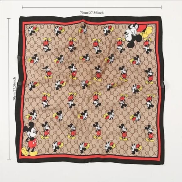 Mickey Mouse Shawl Scarf Head Wrap - Picture 2 of 5